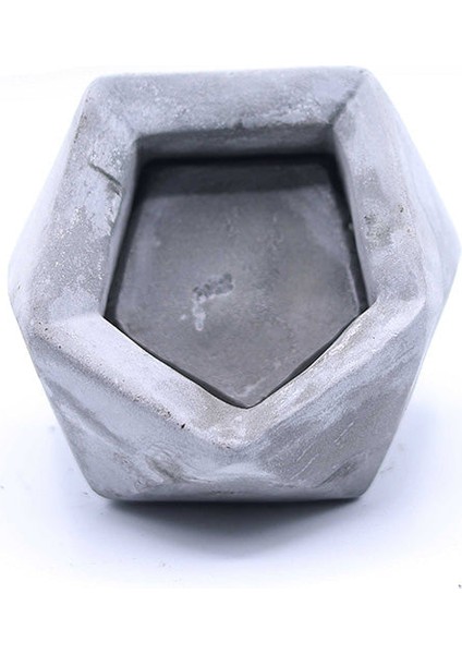 Elmas Beton Saksı 2 Gri