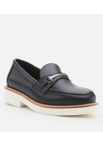 Kadın Deri Siyah Loafer