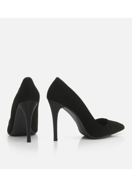 Kadın Deri Siyah Stiletto