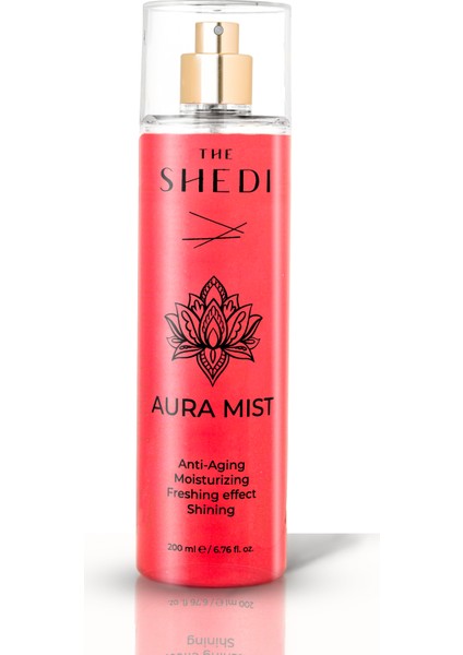 Aura Mist Gerçek Gül Suyu İçeren Yüz, Boyun, Dekolte ve Saç Spreyi