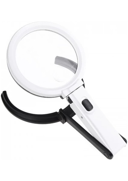 2X5X120MM 10 Ledli Masaüstü Büyüteç