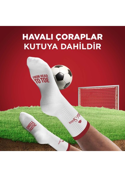Footballer Hediye Seti: Captain Deodorant stick 50 Ml, duşjeli 250 Ml ve çorap