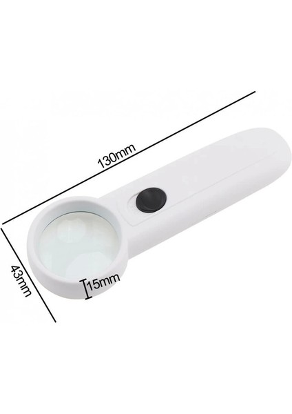 15X Çok Fonksiyonlu 2 LED Işıklı Taşınabilir El Büyüteç fiyatları