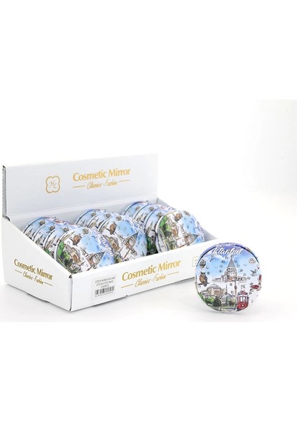 Taşlı Istanbul Tasarımı El Aynası Kalın ALK2492