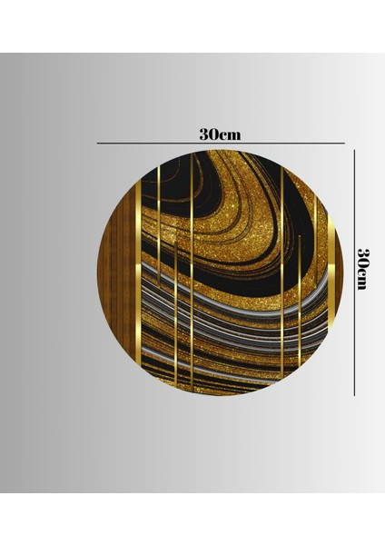 :temperli Cam Daire Tablo, Cam Tablo, Uv Baskı, CTT001