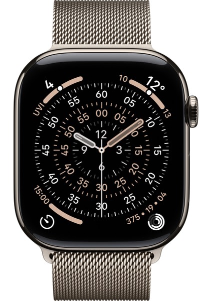 Watch Series 11 Gps + Cellular, 42 mm natürel Titanyum kasa ve Natürel Milano loop fiyatları