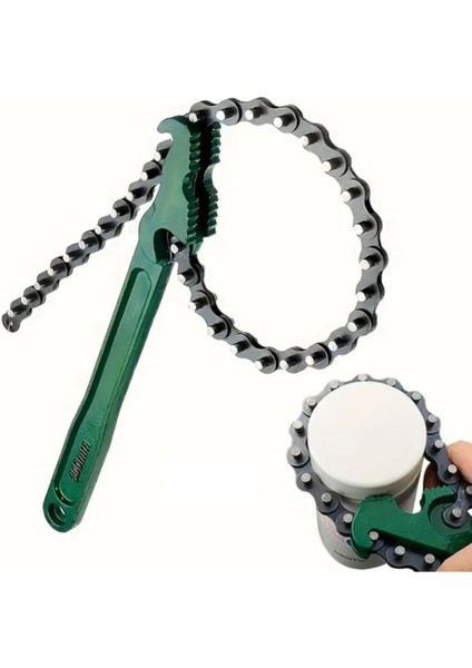 Ayarlanabilir Zincirli Oto Yağ Filtre Sökme Anahtarı 12 Inç