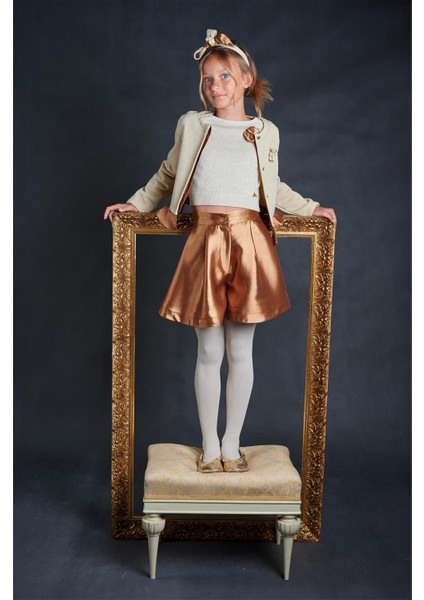 Bg Store Kız Çocuk Altın Ceket