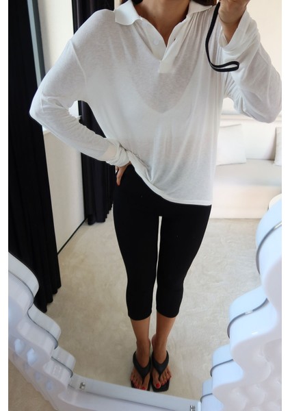 Polo Yaka Uzun Kollu Basic Bluz fiyatları