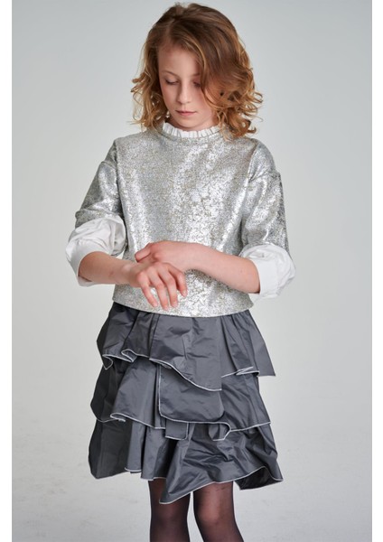 Bg Store Kız Çocuk Gri Etek fırsatları