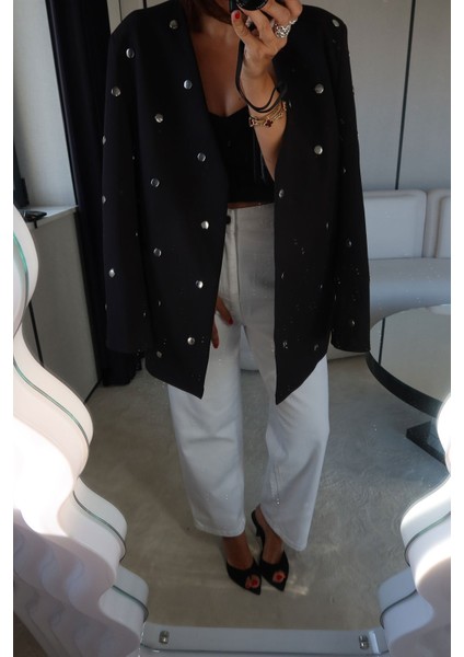 V Yaka Çakımlı Ceket fiyatları