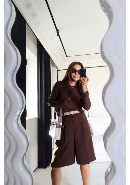 Pileli Basic Kumaş Şort modelleri