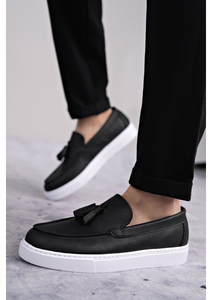 ET153 Bloom Bağcıksız Püsküllü Cilt Erkek Günlük Spor Klasik Ayakkabı Bt - Siyah fiyatları