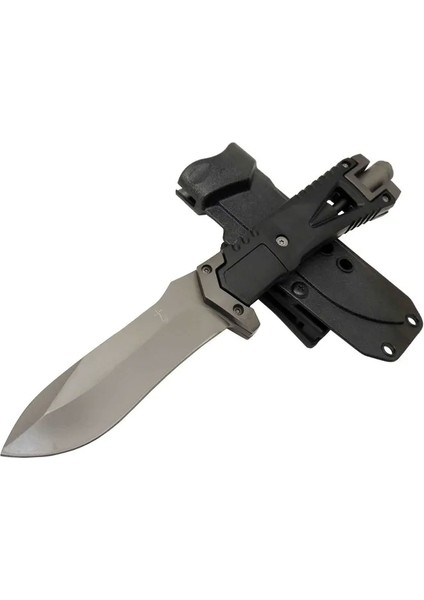 Zero Error Tactical 7 40 Siyah Outdoor Bıçak 27CM - Siyah Sap, Magnezyum Çubuklu, Kılıflı