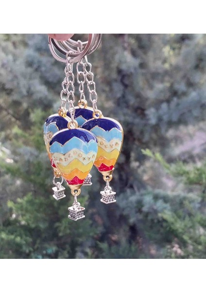 4 ' lü Kapadokya Balon Temalı Hediyelik Anahtarlık – Renkli Metal Anahtarlık fiyatları