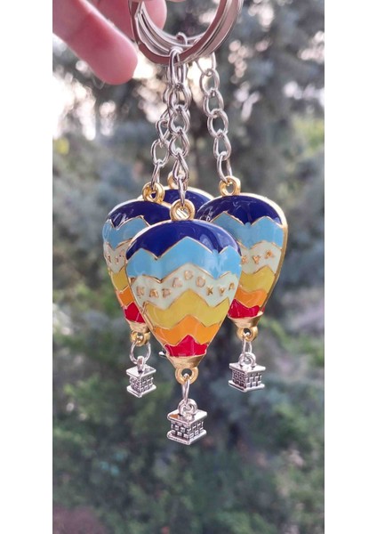4 ' lü Kapadokya Balon Temalı Hediyelik Anahtarlık – Renkli Metal Anahtarlık modelleri
