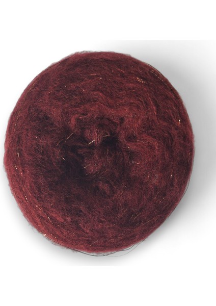 Çift Kat Bordo Angora Arasına Bakır Sim Karışımı Örgü Ipi (200 Gr.) fırsatları