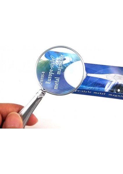 Gümüş Renkli 45MM Cam Lens, Zarif Tasarımlı Metal BÜYÜTEÇMG181558 fiyatları