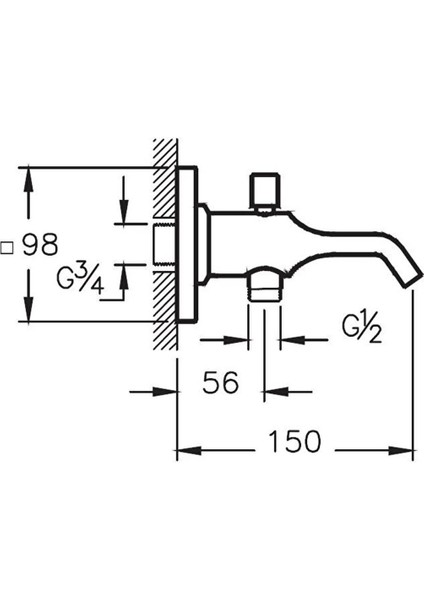 Krom Suit U A42490 Çıkış Ucu, El Duşu Çıkışlı, Şık ve Kullanışlı Tasarım fiyatları