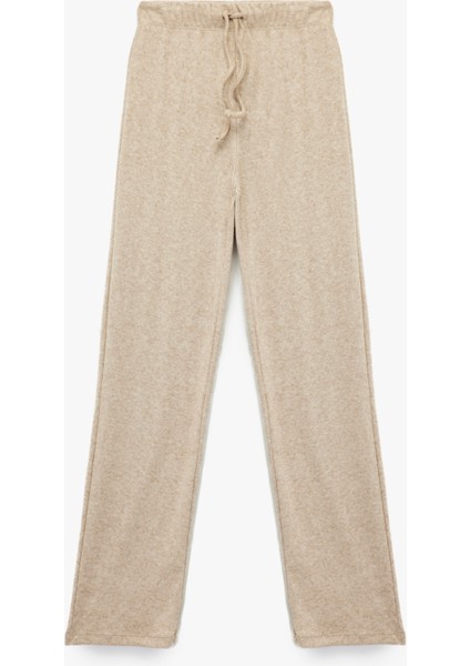Rahat Kesim Viskon Karışımlı Beli Bağlamalı Pijama Altı