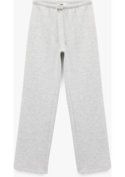 Üç Iplik Şardonlu Cepli Bol Paça Eşofman Altı