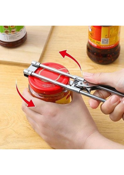 Manuel Konserve Açacağı Ayarlanabilir Paslanmaz Çelik Gümüş Kavanoz Kapağı Açacağı (Yurt Dışından) fiyatları