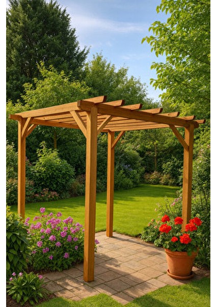 Ahşap Pergole Çardak Tente Bahçe Pergola 3MTX3MT modelleri