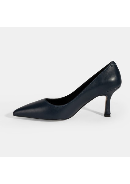 Kadın Lacivert Deri Stiletto modelleri