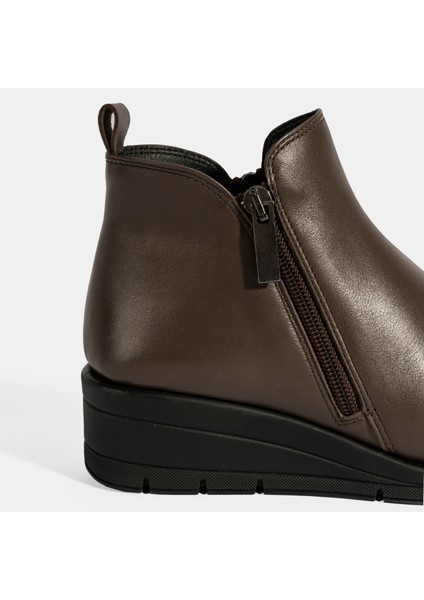 Kadın Kahve Desacomfort Çift Fermuarlı Deri Bot fırsatları