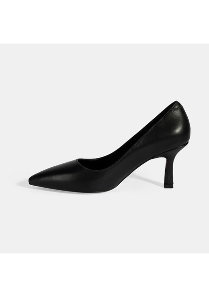 Kadın Siyah Deri Stiletto modelleri