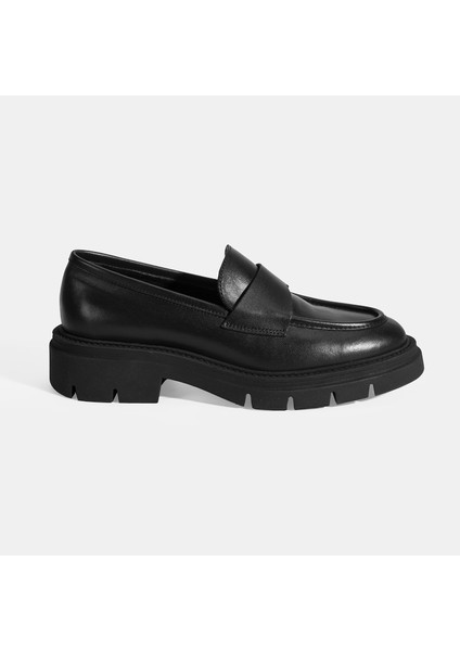 Kadın Siyah Deri Loafer fiyatları