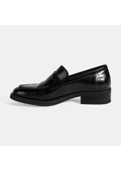 Kadın Siyah Deri Loafer modelleri