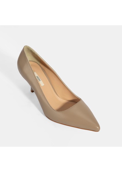 Kadın Vizon Deri Stiletto modelleri
