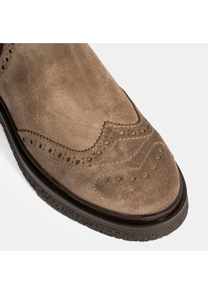 Kadın Vizon Lastikli Süet Chelsea Bot