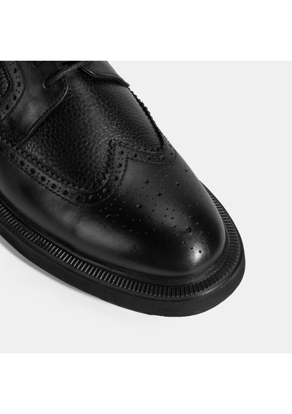 Erkek Siyah Bağcıklı Klasik Ayakkabı