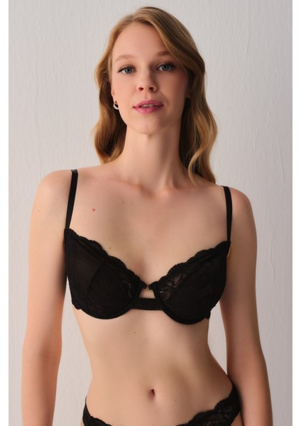 Honey Dantelli Desteksiz Balenli Sütyen