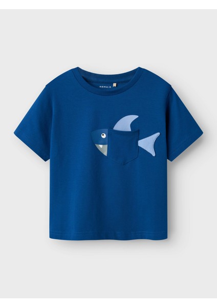 Nmmzakko Nreg Ss Top Box Lacivert Erkek Çocuk Kısa Kol T-Shirt