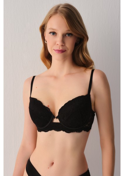 Honey Dantelli Yarı Destekli Balenli Sütyen