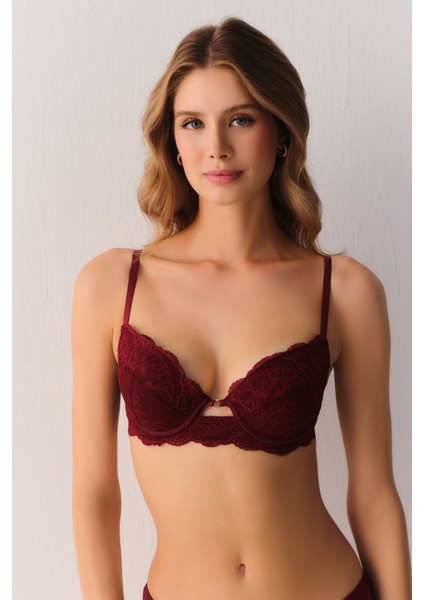 Honey Dantelli Yarı Destekli Balenli Sütyen