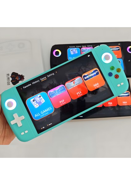 M27 7.0 Inç HDMI Çıkışlı Taşınabilir Retro Oyun Konsolu Atari 20000 Oyun