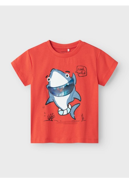 NMMFISH NREG SS TOP BOX Yeşil Erkek Çocuk Kısa Kol T-Shirt