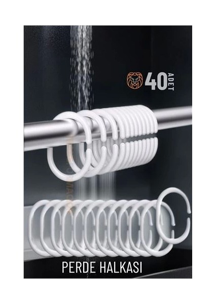 Bfs Banyo Perde Halkaları 40 Adet