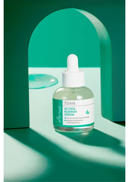 7 Days Ac Cica Blemish Serum 20ML - %30 Centella Asiatica & Salisilik Asit Vegan Serum fırsatları