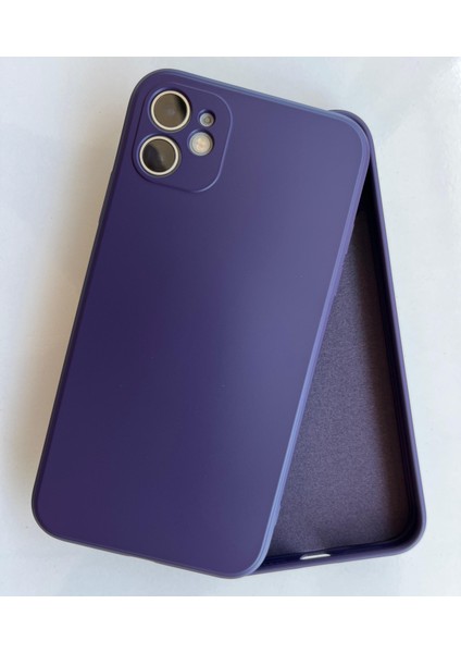 İphone 11 İle Uyumlu Köşeli Kalıp ( 12 GÖRÜNÜMLÜ) Lansman İçi Kadife Esnek Silikon Kılıf modelleri