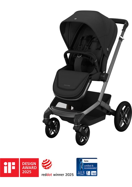 Maxi- Cosi Fame LED Işıklı Entegre Telefon Şarj Üniteli Premium Bebek Arabası Twillic Black