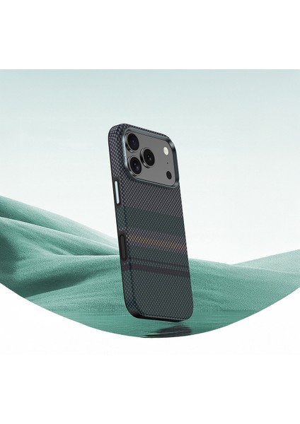 iPhone 17 Pro Uyumlu Kılıf M-Safe Özellikli Karbon Fiber Benks Aurora Armorpro Kevlar Kapak Yeşil indirimleri