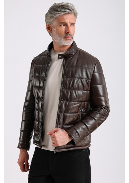 Gabriel Erkek Şişme Hakiki Deri Mont indirimleri