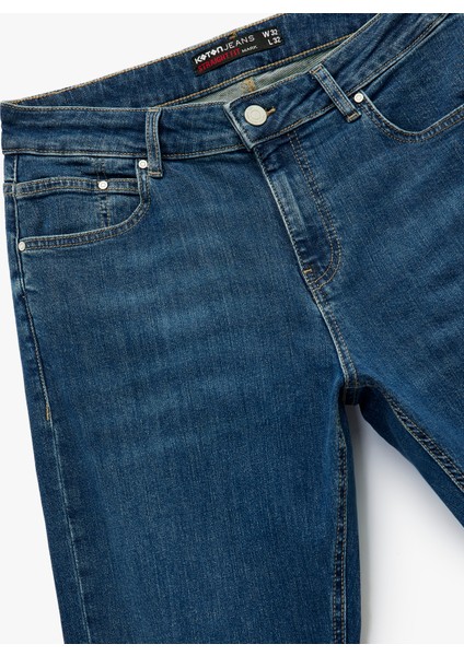 Cepli Straight Fit Düz Paça Jean Pantolon - Mark Straight Jeans modelleri