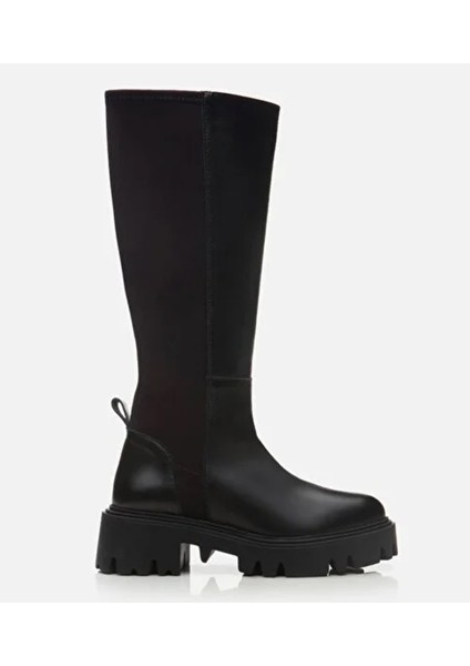 01CIH291890A100 Deri Siyah Kadın Çizme