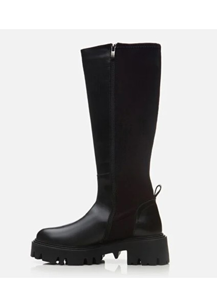 01CIH291890A100 Deri Siyah Kadın Çizme